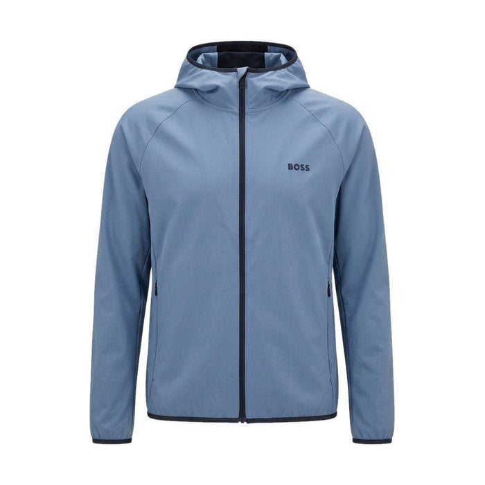 BOSS Commuter Hooded Jacket Steel Blue