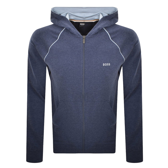 BOSS Mix & Match Hooded Track Top Jacket Open Blue