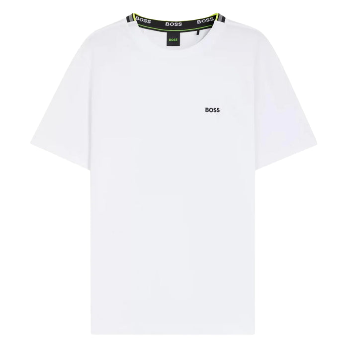 BOSS Pique Taddy T-Shirt Open White