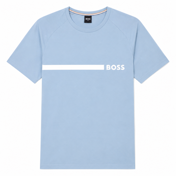 BOSS Slim Fit RN T-Shirt Open Blue