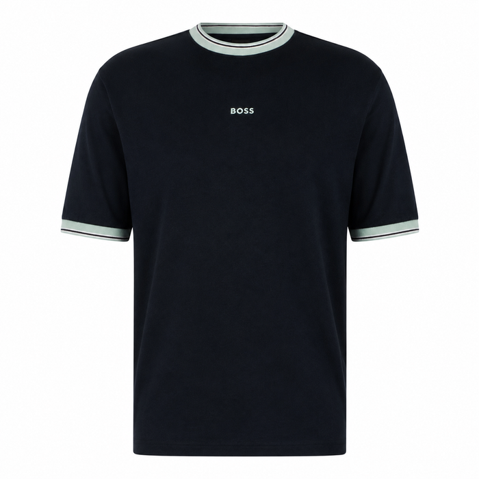 BOSS Te Blocks Tipped T-Shirt Dark Navy
