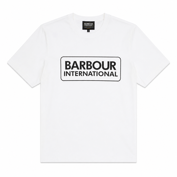 Barbour International Essential Large Logo T-Shirt White