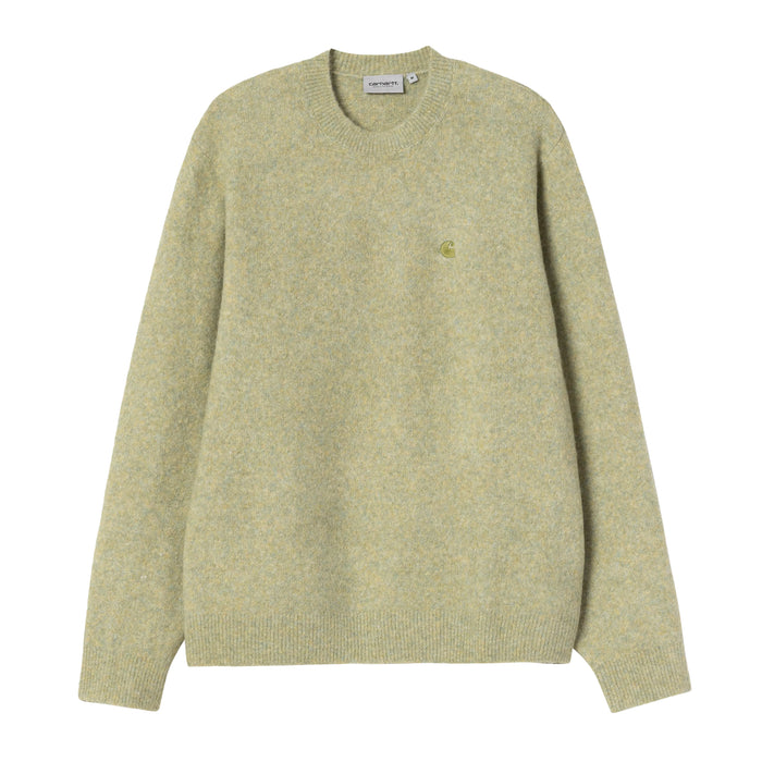 Carhartt WIP Knitted Curtis Sweater Jumper Tangled Brass
