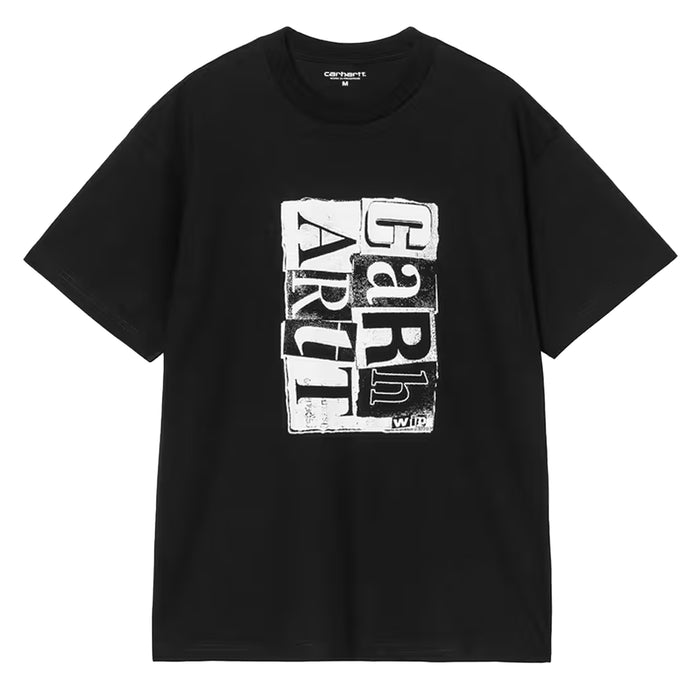 Carhartt WIP S/S Moving Letterpress T-Shirt Black