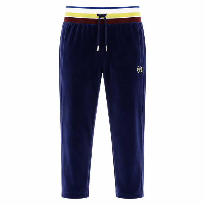 Sergio Tacchini Sartori Velour Track Pant Joggers Maritime Blue