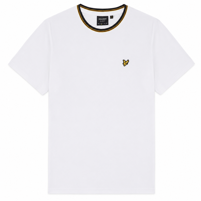 Lyle & Scott Tipped Track T-Shirt White