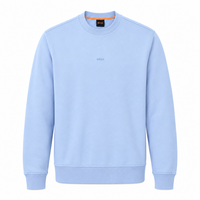 BOSS Relaxed Fit WeSmallcrew Sweatshirt Blue