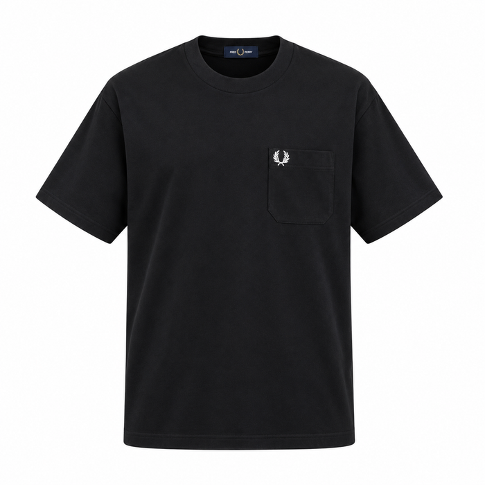 Fred Perry Relaxed Pocket T-Shirt Black
