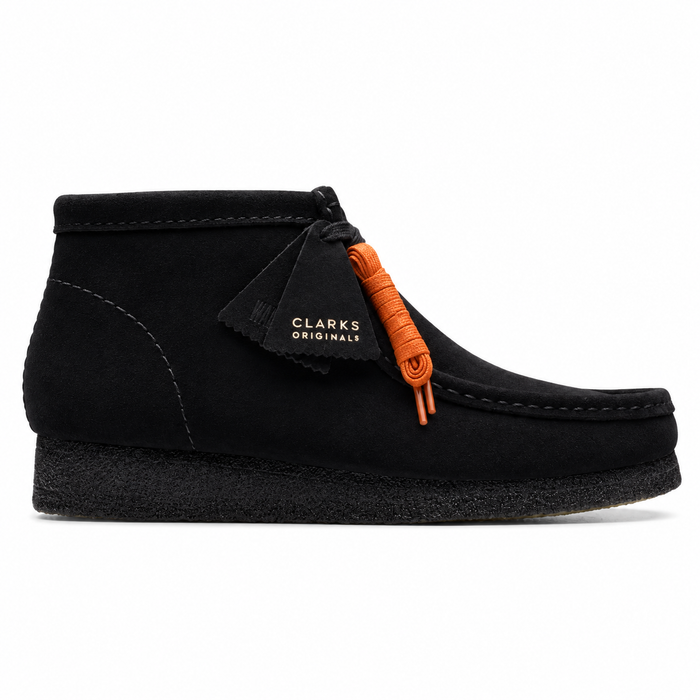 Clarks Originals Wallabee Boots Black Suede