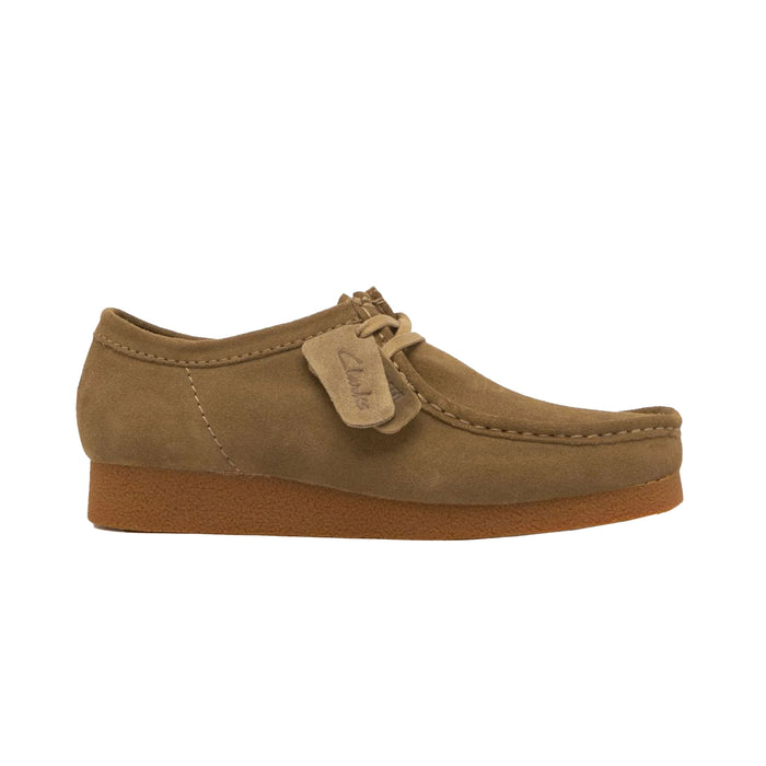 Clarks Originals Wallabee Evo Suede Shoes Dark Sand