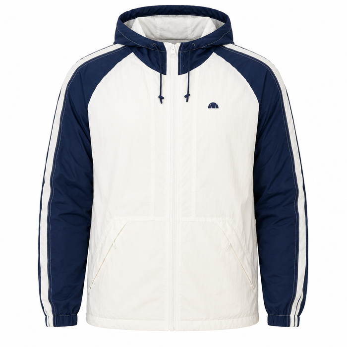 Ellesse Casillo Woven Shell Jacket Ecru/Navy
