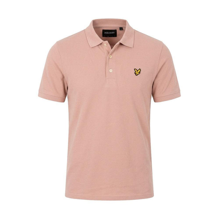 Lyle & Scott Plain Polo Shirt Pink Grapefruit