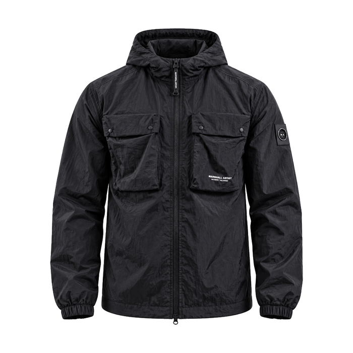 Marshall Artist Centro Hooded Overshirt Black