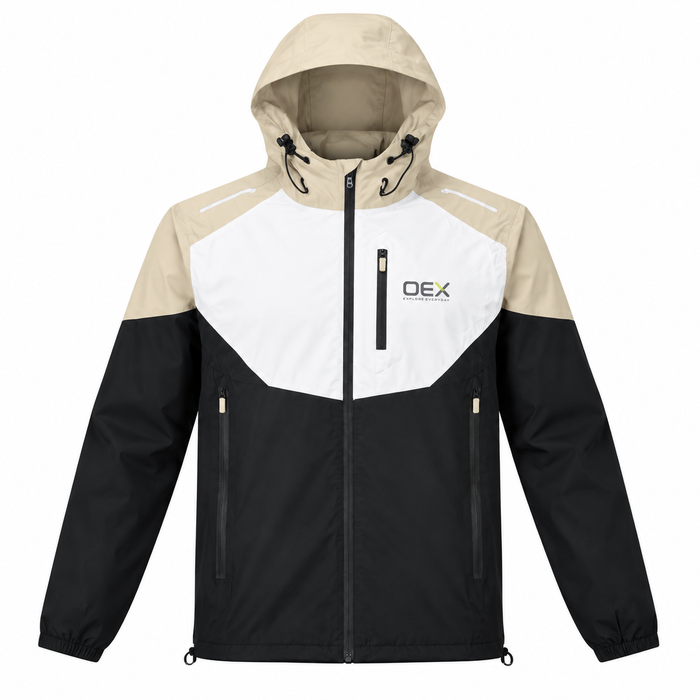 OEX Bachar Track Top Jacket Black/Taupe