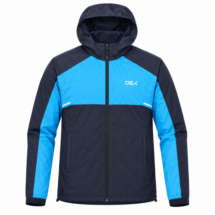 OEX Grampian Windrunner Jacket Navy/Azure