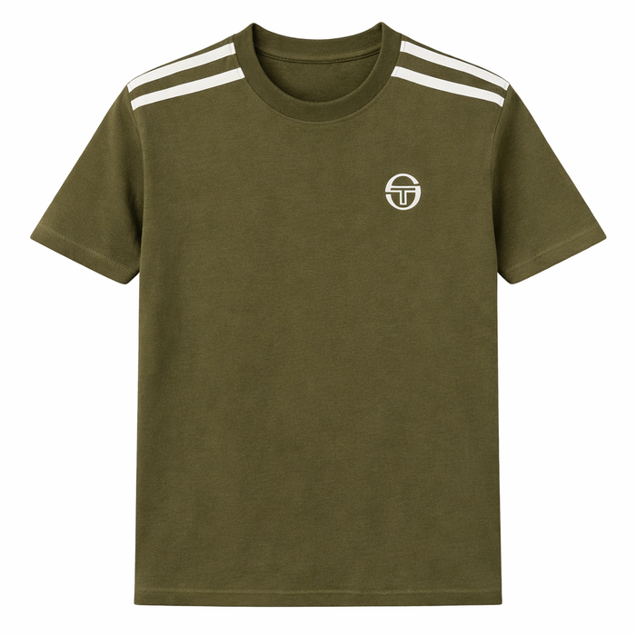 Sergio Tacchini Locchi T-Shirt Dark Olive/Gardenia