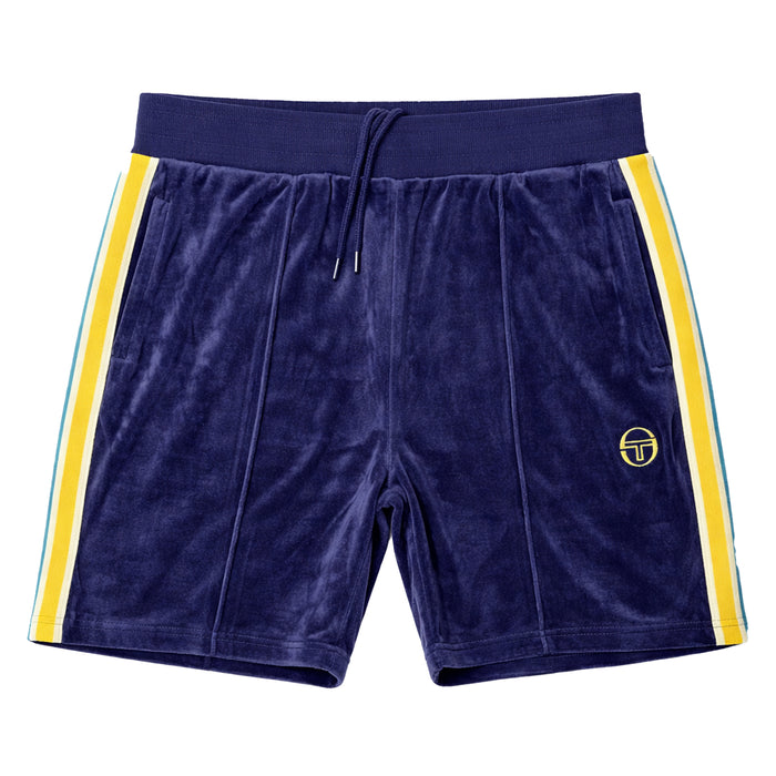 Sergio Tacchini Monte Velour Shorts Maritime Blue/Mango Mint