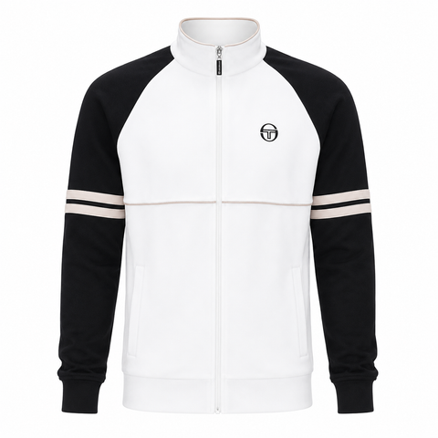 Sergio Tacchini Orion Track Top Jacket Gardenia/Black/Peyote