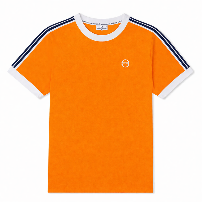 Sergio Tacchini Pino Ringer T-Shirt Orange Pepper/White