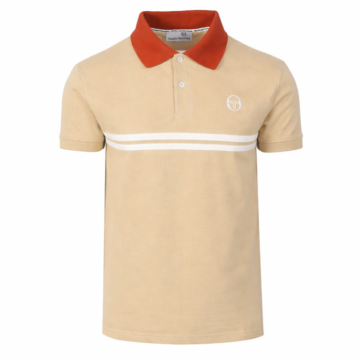 Sergio Tacchini Supermac Polo Shirt Mojave Desert/Rooibos Tea/Gardenia