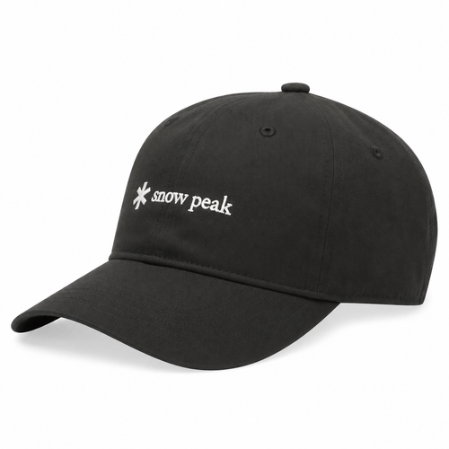 Snow Peak Logo Cap Black