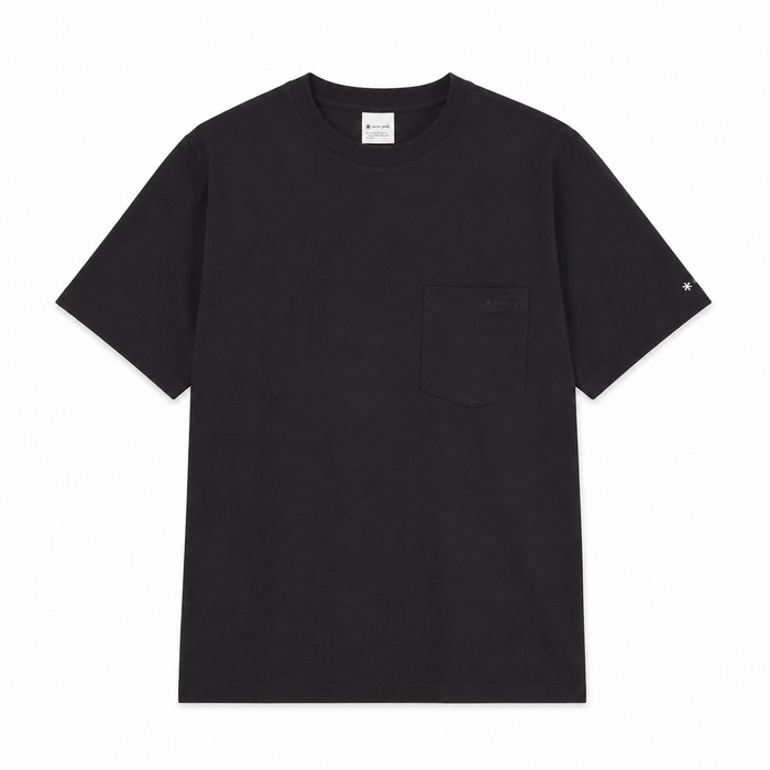 Snow Peak Recycled Cotton Heavy Short Sleeve T-Shirt Black