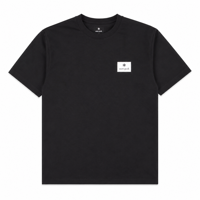 Snow Peak Square Logo T-Shirt Black