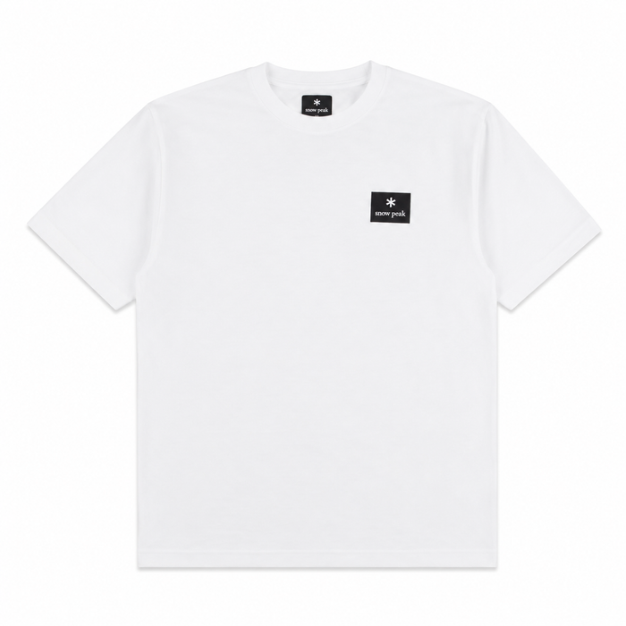 Snow Peak Square Logo T-Shirt Off White
