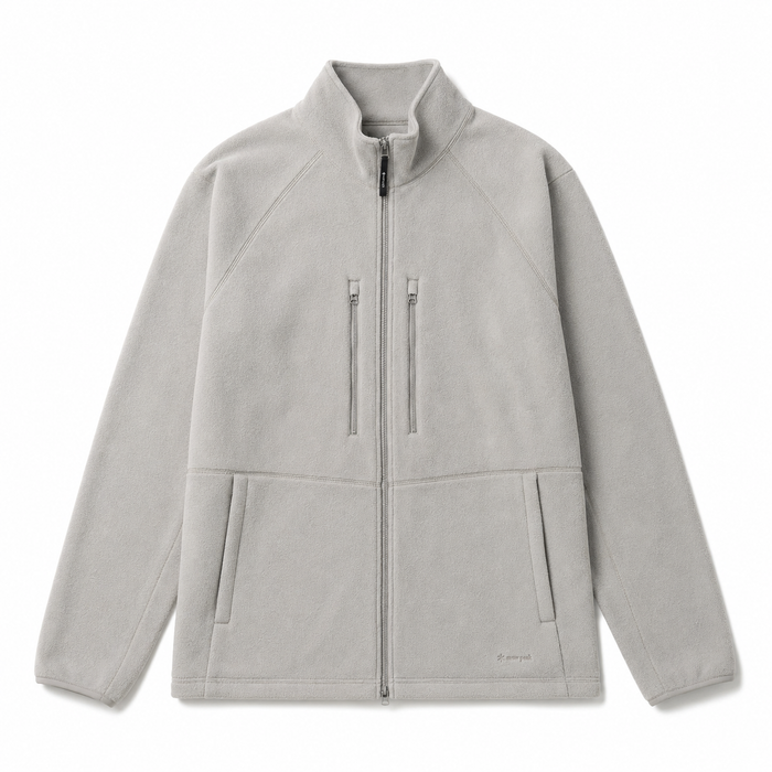 Snow Peak Water-Repellent Fleece Jacket Light Grey