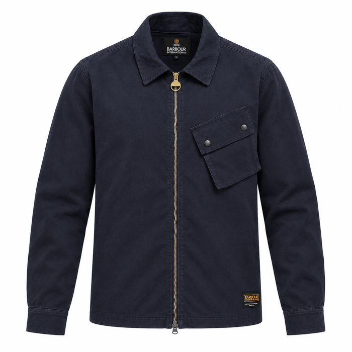 Barbour International A7 Overshirt Navy