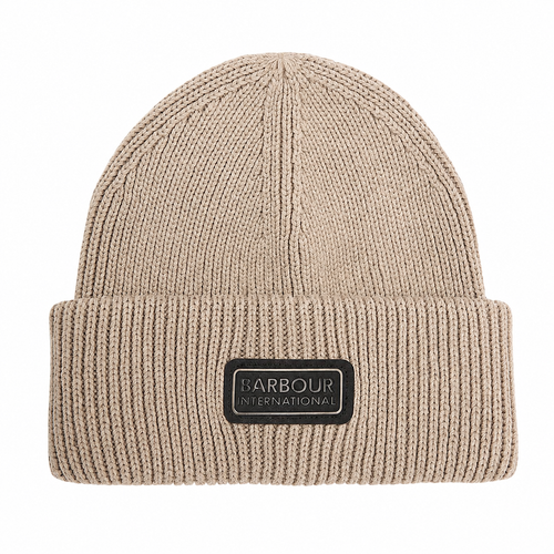 Barbour International Craywell Beanie Hat Concrete