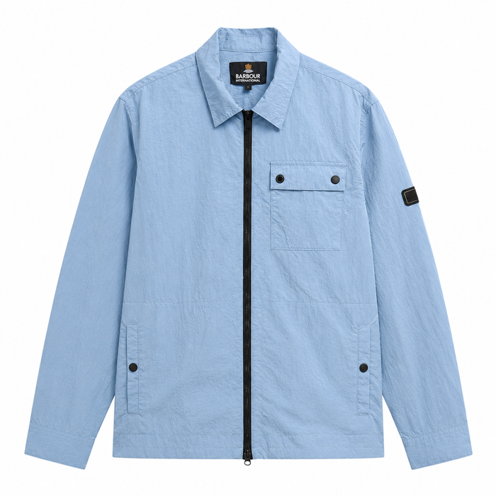 Barbour International Inline Overshirt Powder Blue