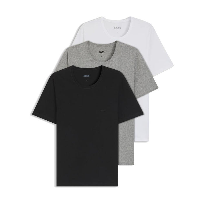 BOSS 3 Pack Classic T-Shirts White/Grey/Black