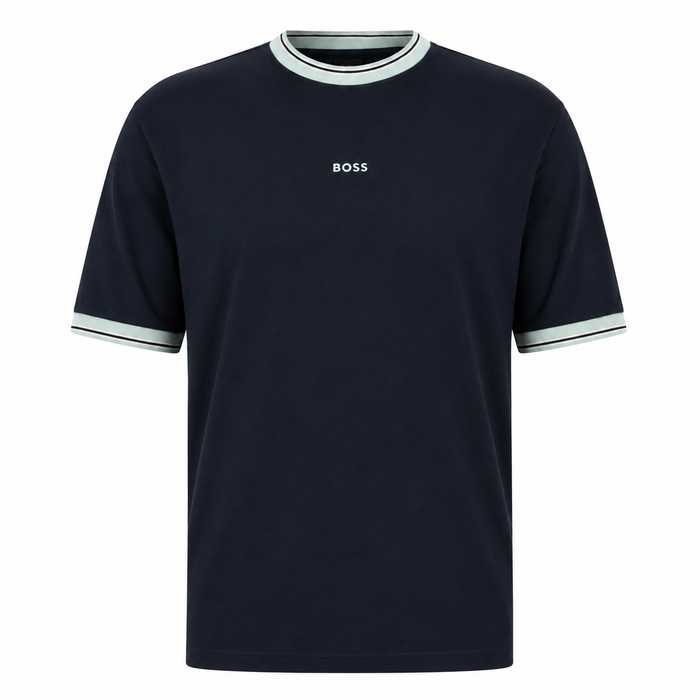 BOSS Te Blocks Tipped T-Shirt Dark Navy