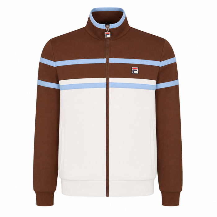 Fila Giovanni Contrast Panels Track Top Jacket Gardenia/Cappucino/Frozen Fjord