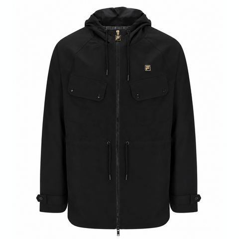 Fila Gold Fabroni Hooded Parka Black