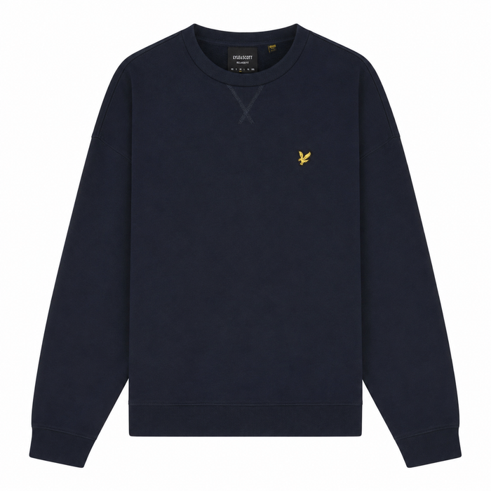 Lyle & Scott Heavyweight Crew Neck Sweatshirt Dark Navy