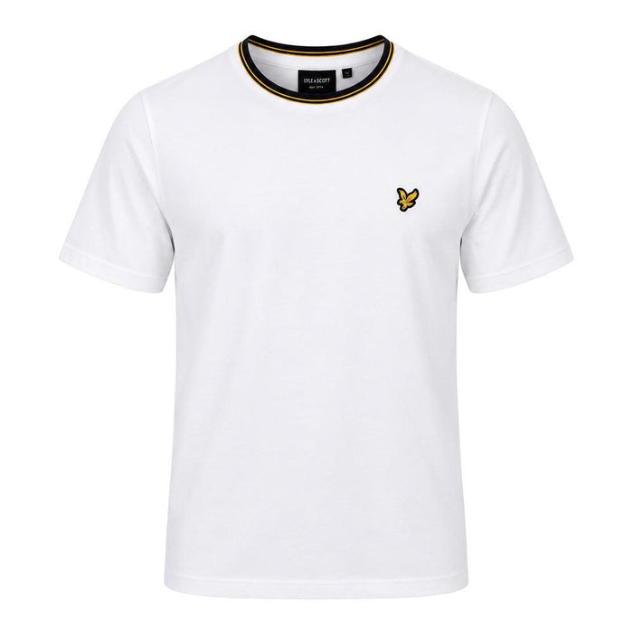 Lyle & Scott Tipped Track T-Shirt White