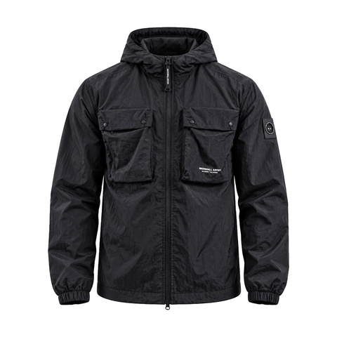 Marshall Artist Centro Hooded Overshirt Black