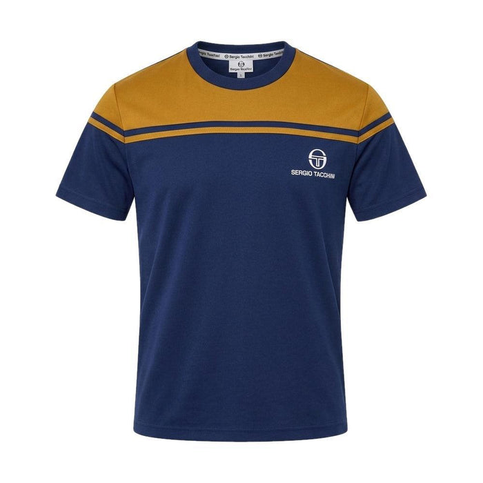 Sergio Tacchini New Young Line T-Shirt Golden Brown/Maritime Blue