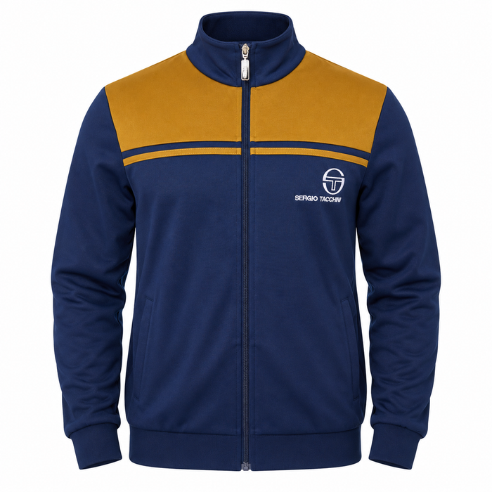 Sergio Tacchini New Young Line Track Top Jacket Maritime Blue/Golden Brown