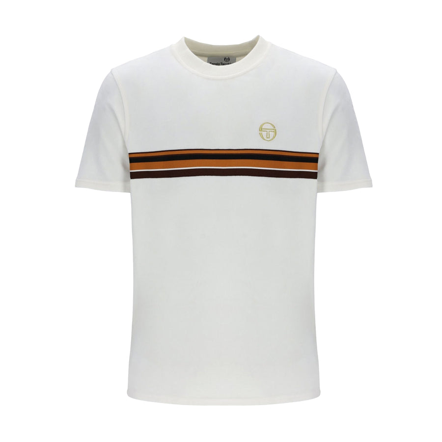 Sergio Tacchini Ayme Velour T-Shirt Gardenia/Gold