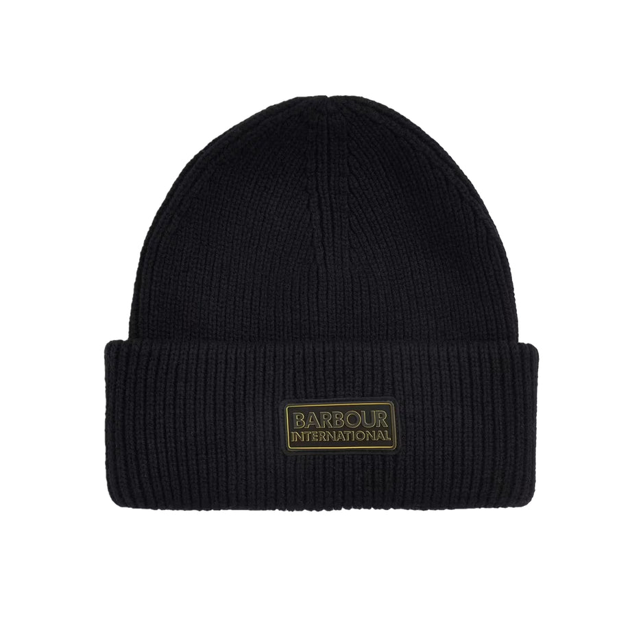 Barbour International Flex Beanie Hat Black