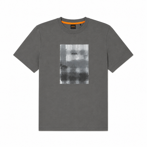 BOSS Brokenice Graphic T-Shirt Grey