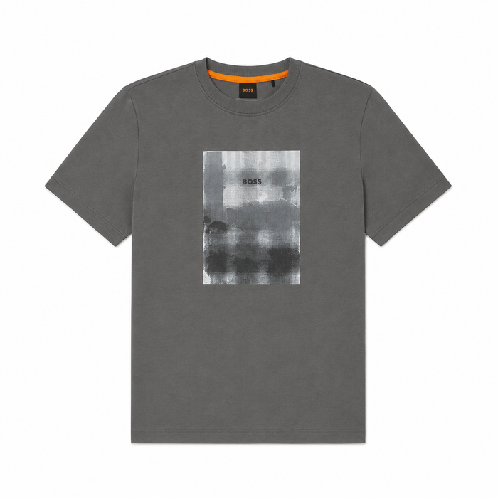 BOSS Brokenice Graphic T-Shirt Grey