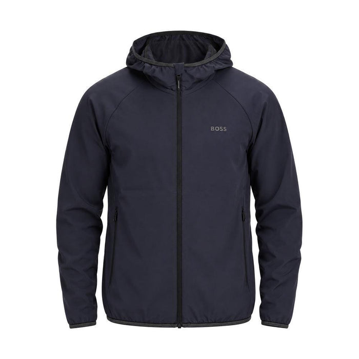 BOSS Commuter Hooded Jacket Dark Blue