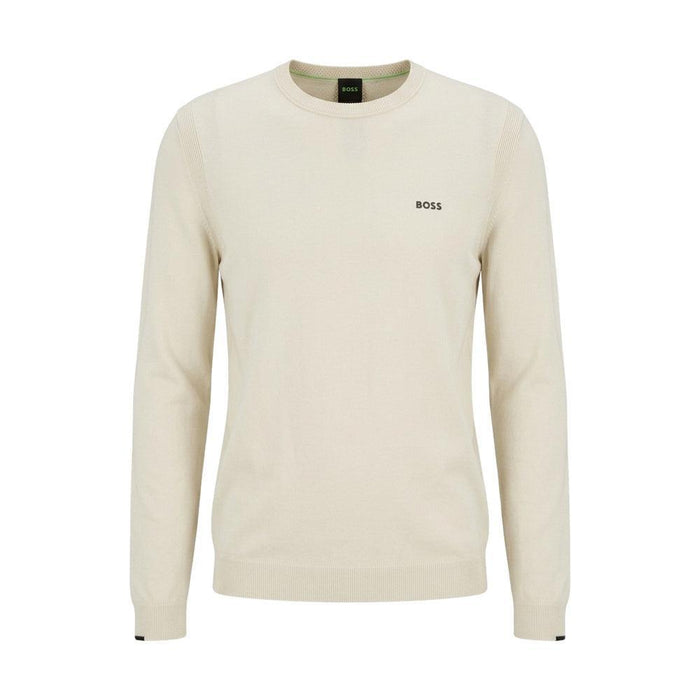 BOSS Ever-X Crew Neck Jumper Natural