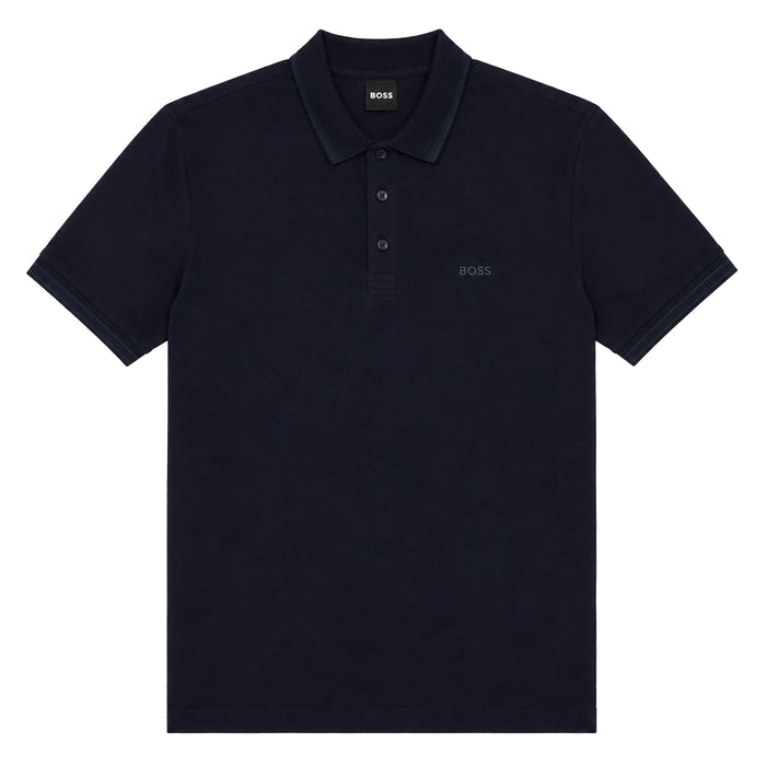 BOSS Paddy Piqué Polo Shirt Navy