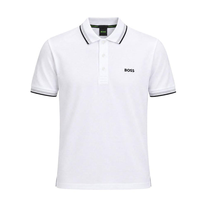 BOSS Paddy Piqué Polo Shirt White