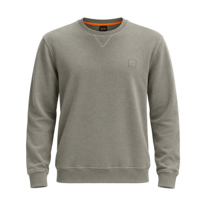 BOSS Reg Fit Westart Sweatshirt Open Grey